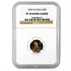 1994-W 1/10 oz Proof Gold American Eagle PF-70 NGC
