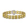 Image 3 : 14.14 ctw Citrine & Diamond Bracelet 14K Yellow Gold