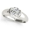 Image 2 : 1 ctw Certified VS/SI Diamond Solitaire Ring 14k White Gold