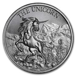 2 oz Silver High Relief Round - The Unicorn