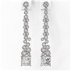 Image 2 : 2.5 ctw Princess Cut Diamond Designer Earrings 18K White Gold