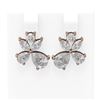 Image 1 : 4.68 ctw Diamond Earrings 18K Rose Gold