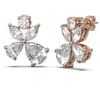 Image 2 : 4.68 ctw Diamond Earrings 18K Rose Gold