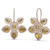 Image 2 : 23.32 ctw Canary Citrine Diamond Earrings 18K Rose Gold