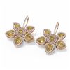 Image 3 : 23.32 ctw Canary Citrine Diamond Earrings 18K Rose Gold