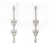 Image 2 : 5.28 ctw Marquise Cut Diamond Designer Earrings 18K Yellow Gold