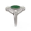 Image 2 : 4.78 ctw Emerald & Diamond Ring 18K White Gold
