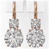 Image 2 : 1.8 ctw Diamond Designer Earrings 18K Rose Gold