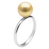 Image 2 : Golden South Sea Pearl Classic Solitaire Ring