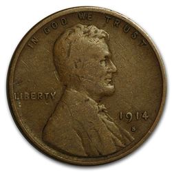 1914-S Lincoln Cent Fine