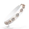 Image 2 : 6.31 ctw Mix Cut Diamonds Designer Bracelet 18K Rose Gold