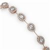 Image 3 : 6.31 ctw Mix Cut Diamonds Designer Bracelet 18K Rose Gold