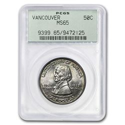 1925 Vancouver Half Dollar Commem MS-65 PCGS