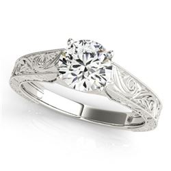 1.5 ctw Certified VS/SI Diamond Solitaire Ring 14k White Gold