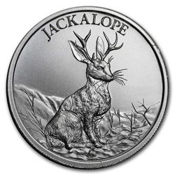 2 oz Silver High Relief Round - Jackalope
