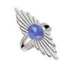 Image 3 : 5.02 ctw Tanzanite & Diamond Ring 18K White Gold