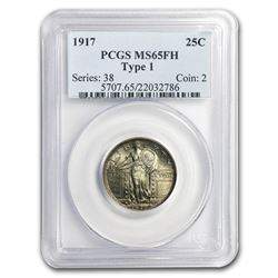 1917 Standing Liberty Quarter Type 1 MS-65 PCGS (FH)