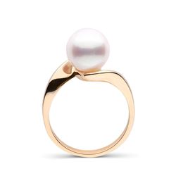 White South Sea Pearl Serenity Solitaire Ring