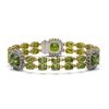 Image 1 : 18.93 ctw Tourmaline & Diamond Bracelet 14K Yellow Gold