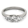 Image 1 : 2 ctw Certified VS/SI Diamond 3 Stone Solitaire Ring 14k White Gold