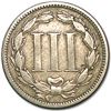 Image 2 : 1867 3 Cent Nickel VF
