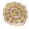Image 3 : 6.74 ctw Canary Citrine & Diamond Ring 18K Rose Gold