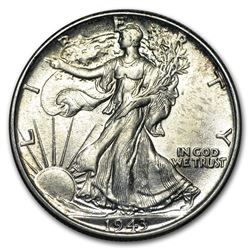 1943 Walking Liberty Half Dollar BU