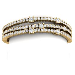 15 ctw Certified VS/SI Diamond Bracelet 18K Yellow Gold