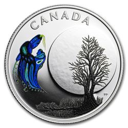 2018 Canada 1/4 oz Silver $3 Thirteen Teachings Big Spirit Moon