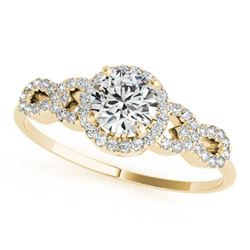 1.08 ctw Certified VS/SI Diamond Ring 18k Yellow Gold
