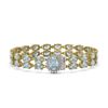 Image 1 : 20.47 ctw Aquamarine & Diamond Bracelet 14K Yellow Gold