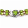 Image 3 : 58.69 ctw Peridot & Diamond Necklace 14K Rose Gold