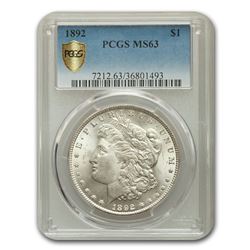 1892 Morgan Dollar MS-63 PCGS