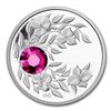 Image 2 : 2012 Canada 1/4 oz Silver $3 Birthstone Coin January Garnet