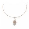Image 1 : 5 ctw Diamond Designer Necklace 18K Rose Gold
