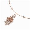 Image 3 : 5 ctw Diamond Designer Necklace 18K Rose Gold
