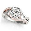 Image 1 : 1.3 ctw Certified VS/SI Diamond Bypass SolitaireRing 14k 2Tone Gold