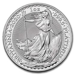 2020 Great Britain 1 oz Platinum Britannia BU