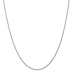 14k Diamond-cut Rose Gold 1.00 mm Spiga Chain Necklace - 16 in.