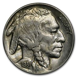 1931-S Buffalo Nickel AU