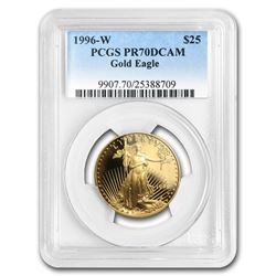 1996-W 1/2 oz Proof Gold American Eagle PR-70 PCGS