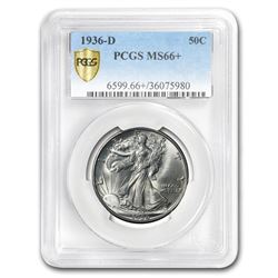 1936-D Walking Liberty Half Dollar MS-66+ PCGS