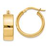 Image 1 : 14k Yellow Gold 16 mm Hoop Earrings