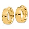 Image 2 : 14k Yellow Gold 16 mm Hoop Earrings