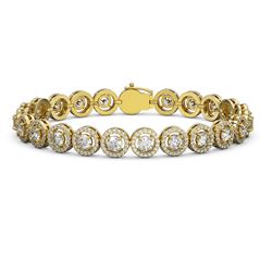 8.83 ctw Diamond Micro Pave Bracelet 18K Yellow Gold