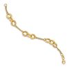 Image 2 : 14k Yellow Gold Polished Fancy Link Bracelet - 7 in.
