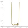 Image 2 : 14k Yellow Gold Diamond-Cut Star w/ 2 in ext Necklace - 20 in.