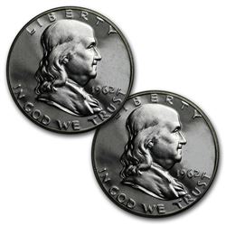 $1.00 Face Value Franklin Halves Proof