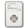 Image 1 : 1873 Liberty Seated Dime MS-63 NGC (Arrows)