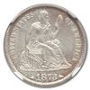 Image 2 : 1873 Liberty Seated Dime MS-63 NGC (Arrows)
